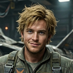 Male pilot